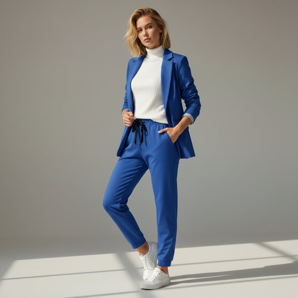Women's Suit Set for Everyday & Special Occasions | Sporty & Elegant in Blue – 16