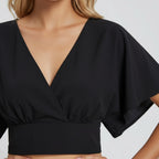 Women's Crop Wrap Top