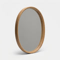 Oval Wooden Frame Mirror
