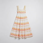 Women’s Square Neck Pineapple Maxi Dress