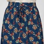 Women’s Boho Floral Tiered Midi Skirt
