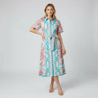 Women's Midi Dress With Belt