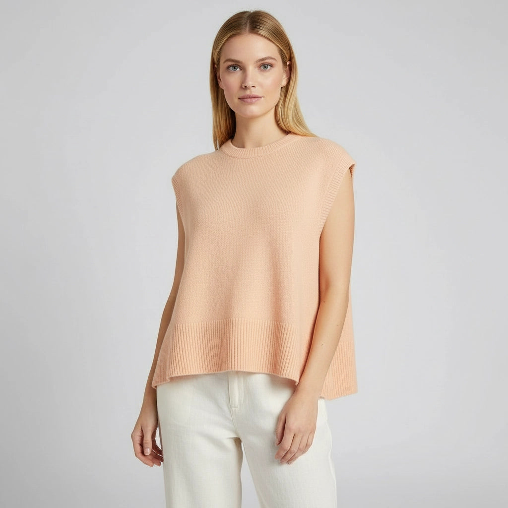 Lightweight Sleeveless Sweater Vest