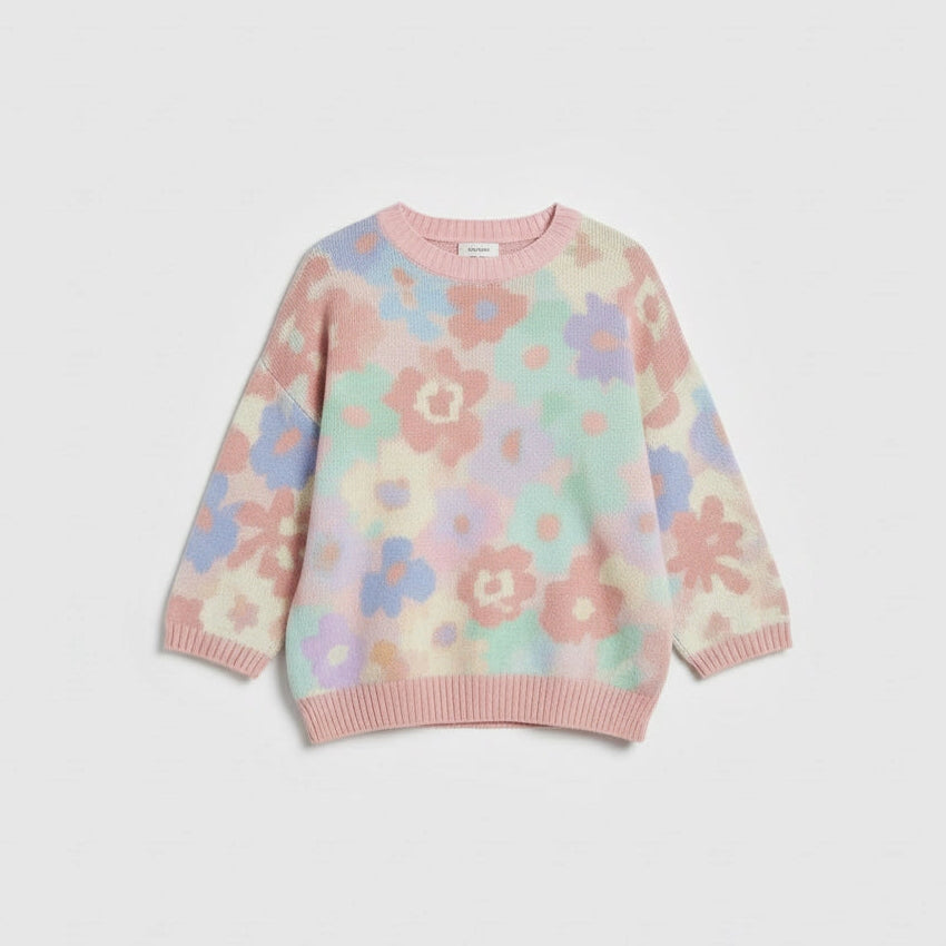 Women's Boxy Floral Sweater