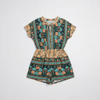 Women's Floral Short-Sleeve Romper