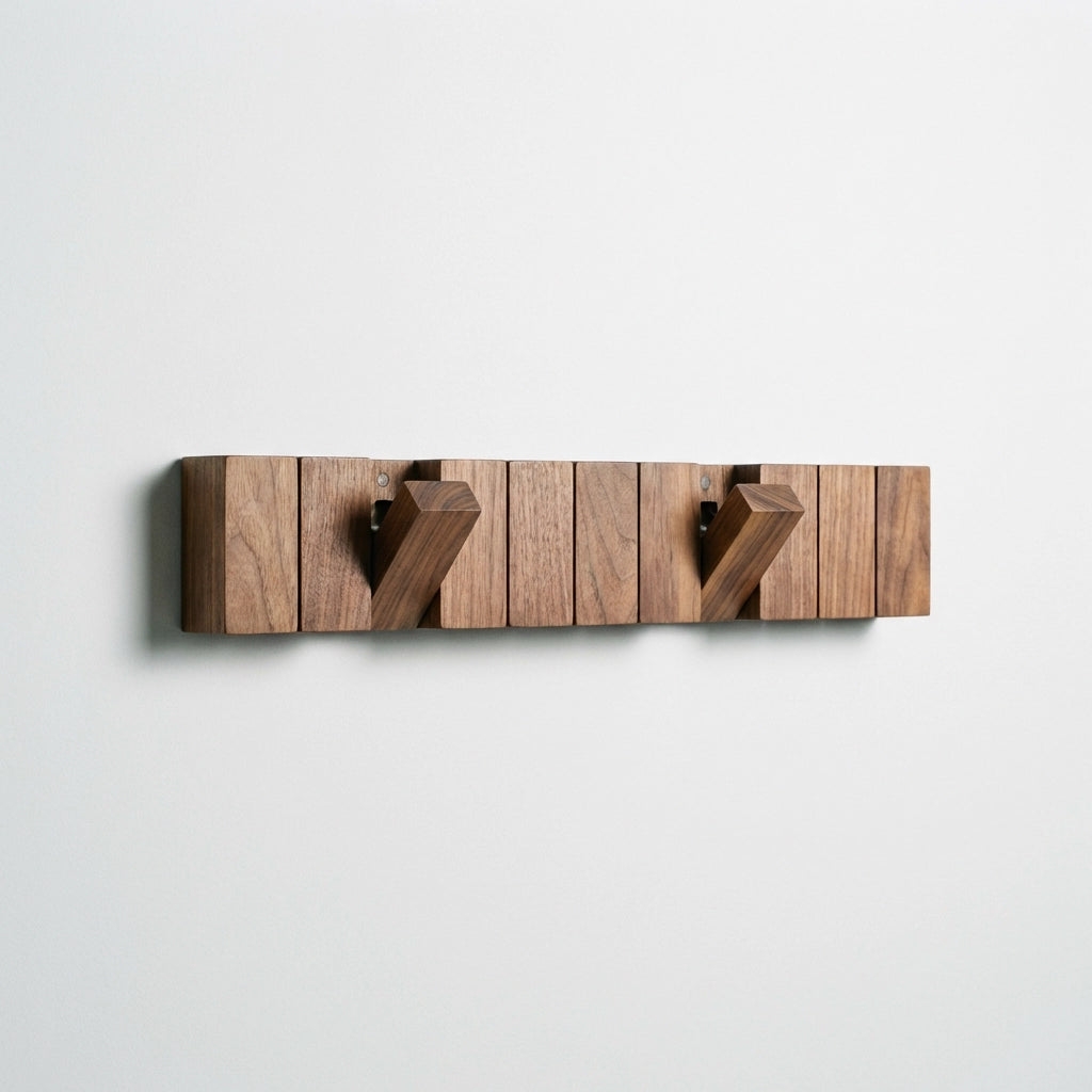 Wooden Wall Mounted Coat Rack